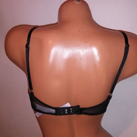 Set of 4 Victoria Secret Bra 32C Push Up Without PaddingDemi White Beige Black